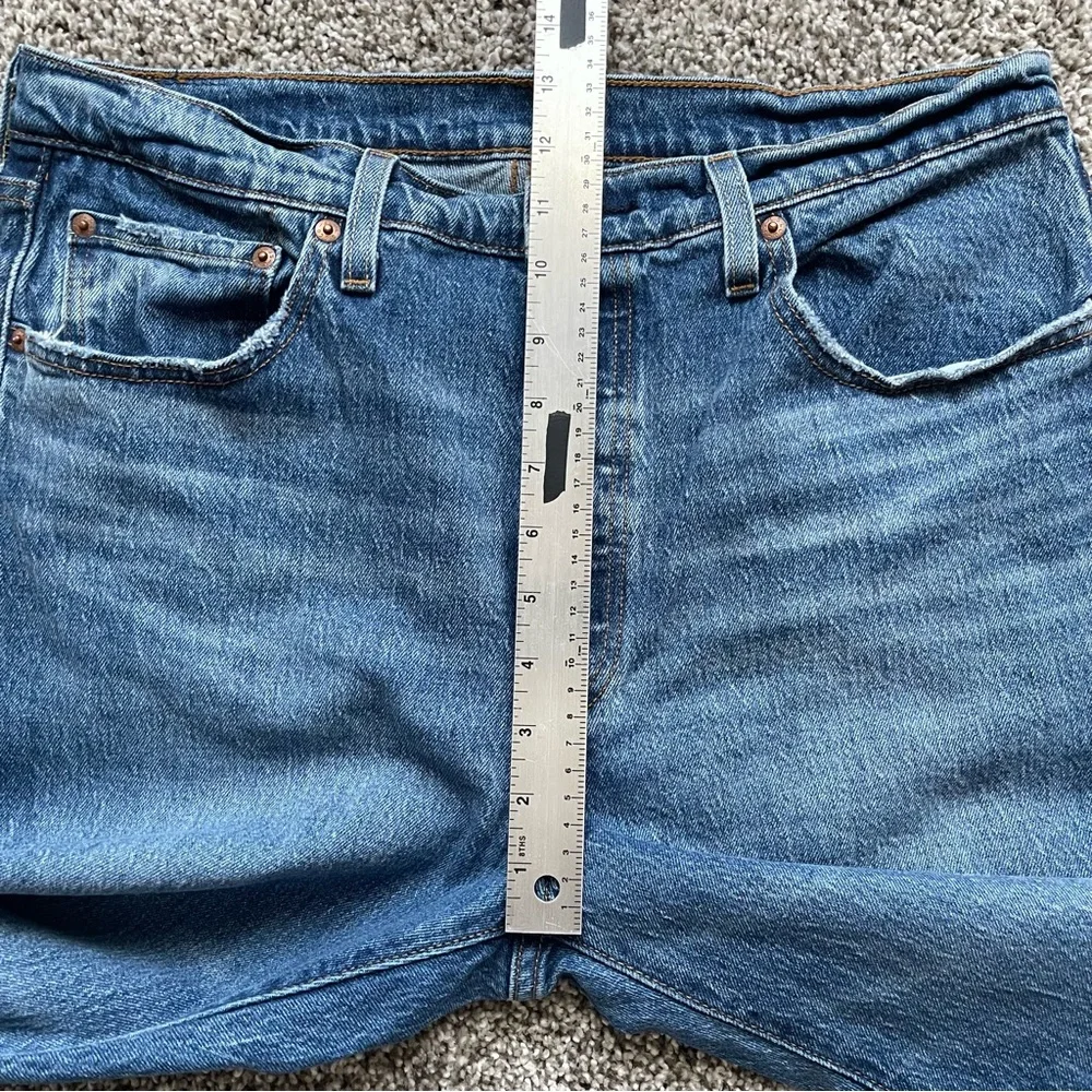 Levi's 501 Original Straight Leg Button Fly Stretch Jeans Medium Wash 32x30